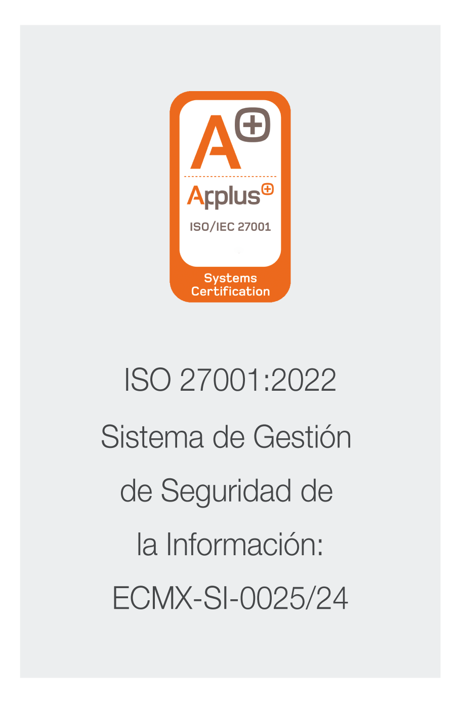 certificación iso 27001